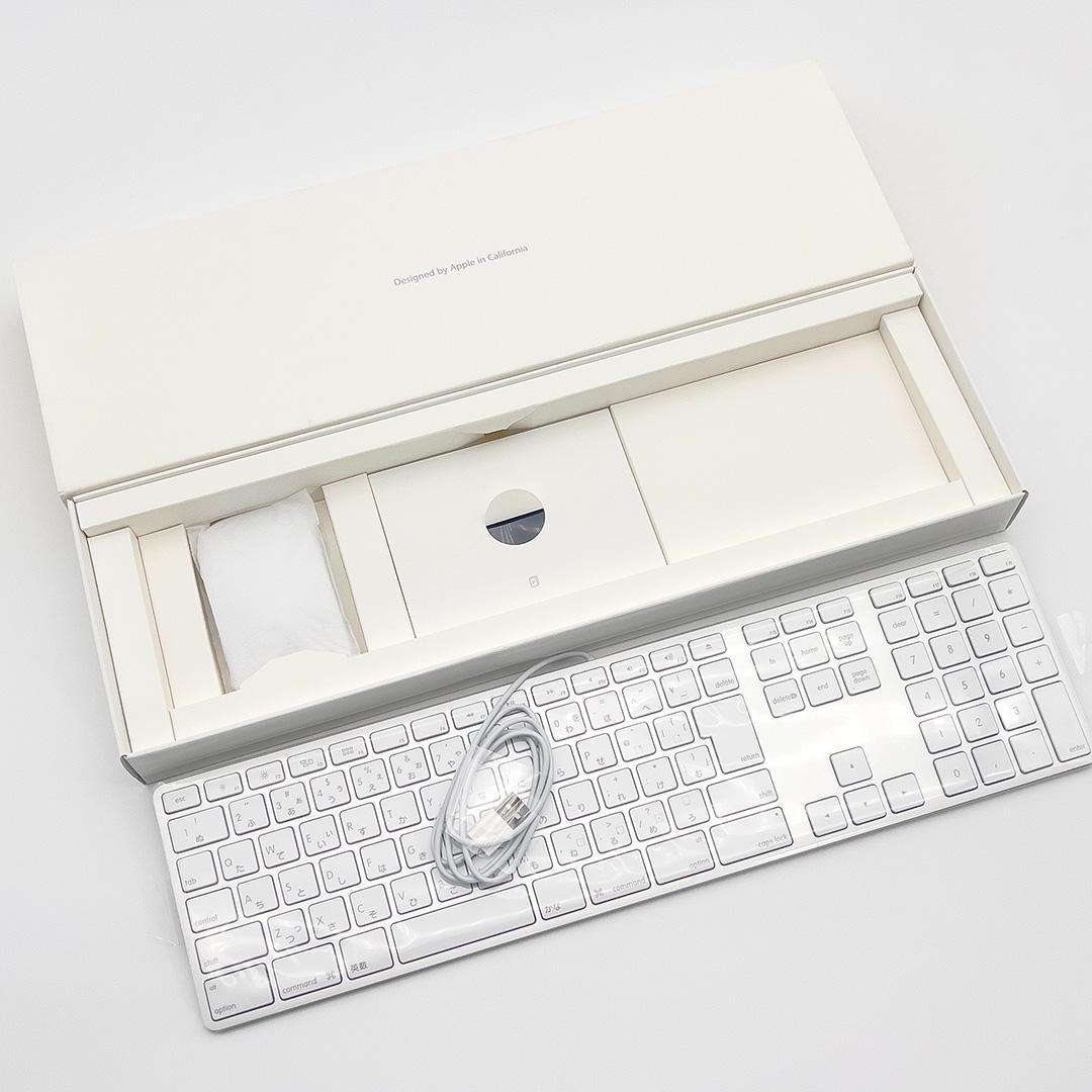 【新品 未使用】旧型Mac用 Apple純正 テンキー付有線キーボード・マウス