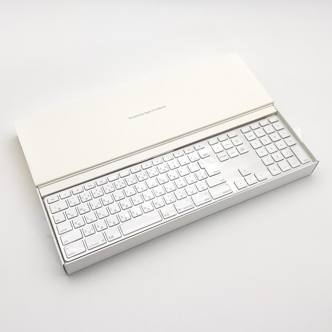 【新品 未使用】旧型Mac用 Apple純正 テンキー付有線キーボード・マウス