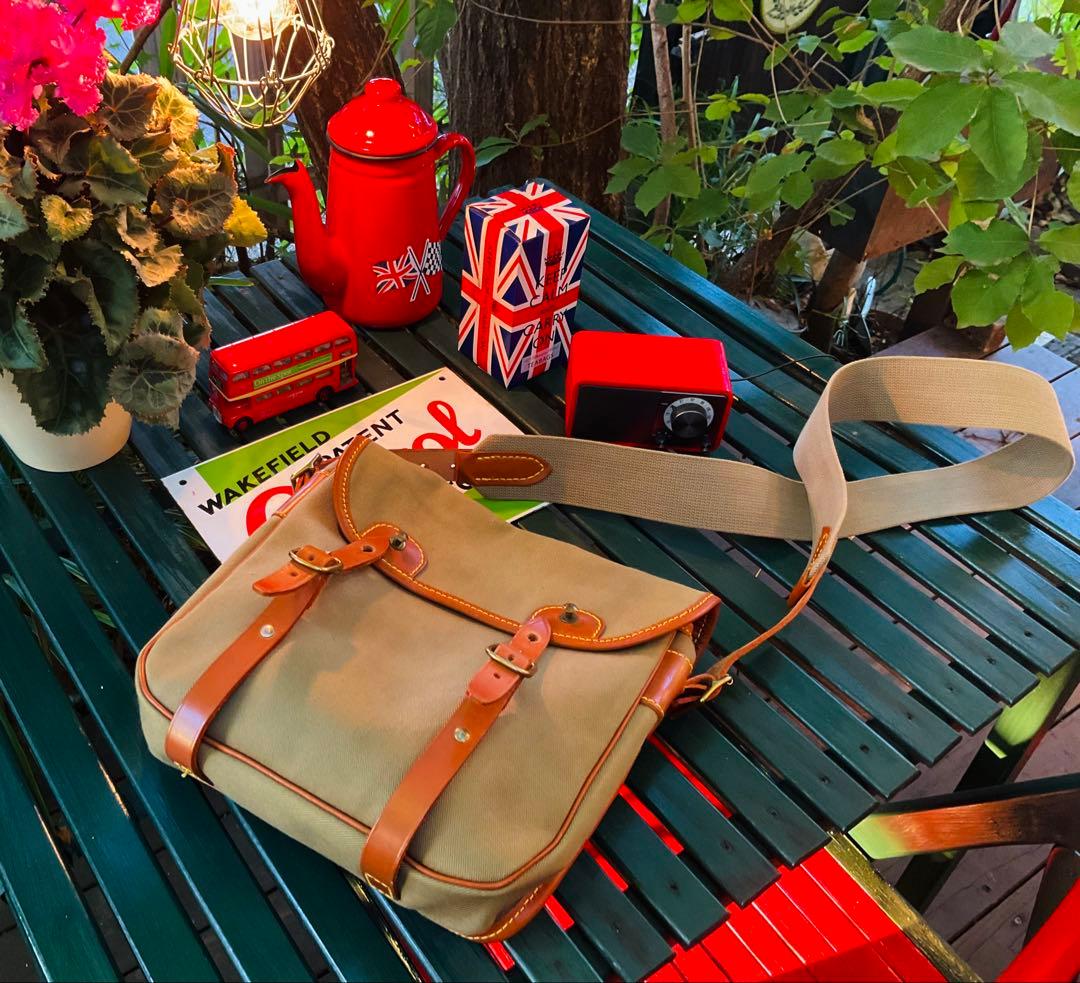 ブレリーオリーブグリーン キャンバス ショルダーバッグ