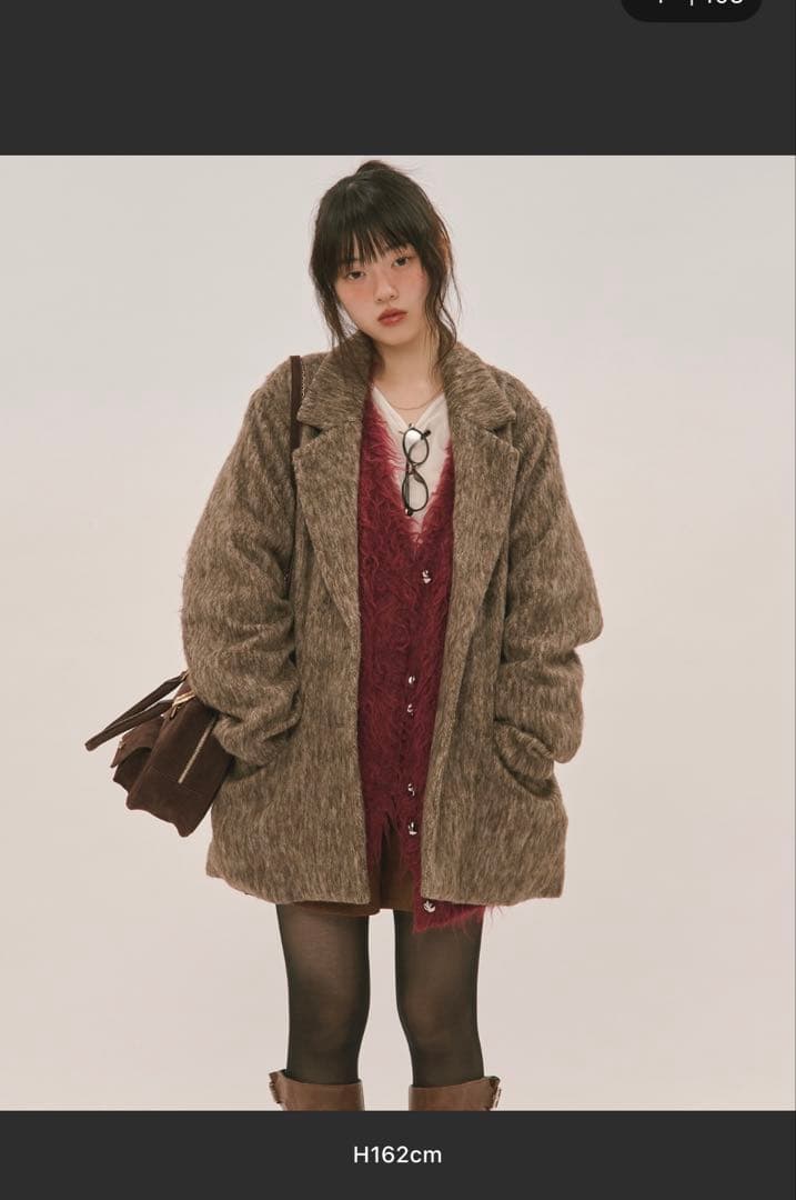 loin nuit shaggy coat / シャギーコート ブラウン