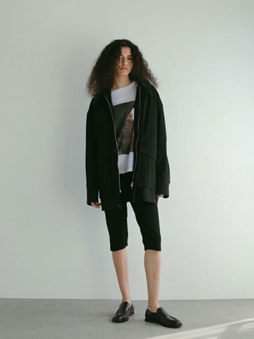 エトレトウキョウ25年新品⭐️ハイゲージバイカーニットパンツレイヤードレギンス