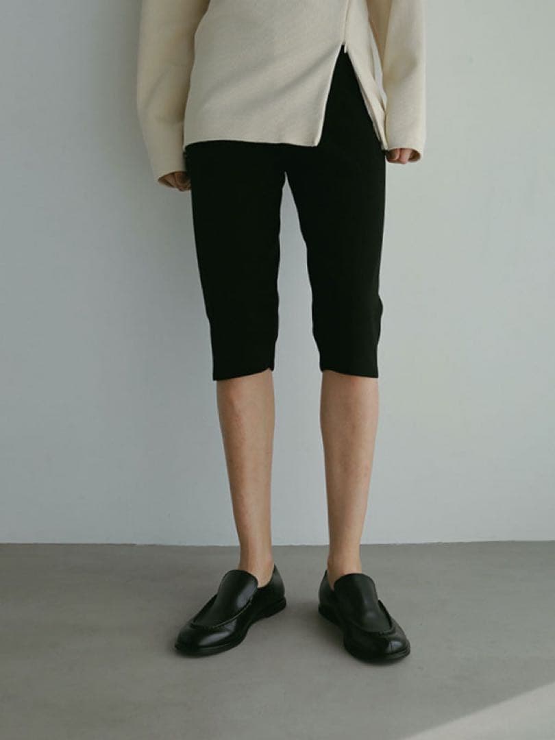 エトレトウキョウ25年新品⭐️ハイゲージバイカーニットパンツレイヤードレギンス