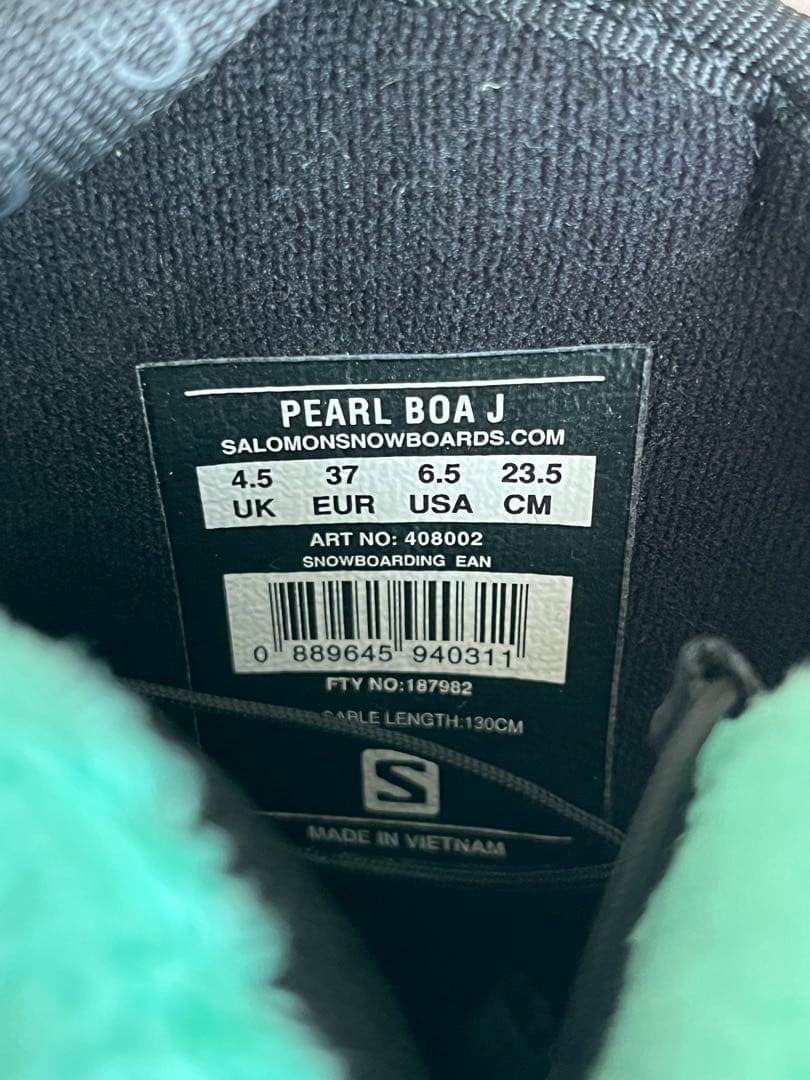 サロモン　スノーボード　ブーツ　pearl boa j 23.5