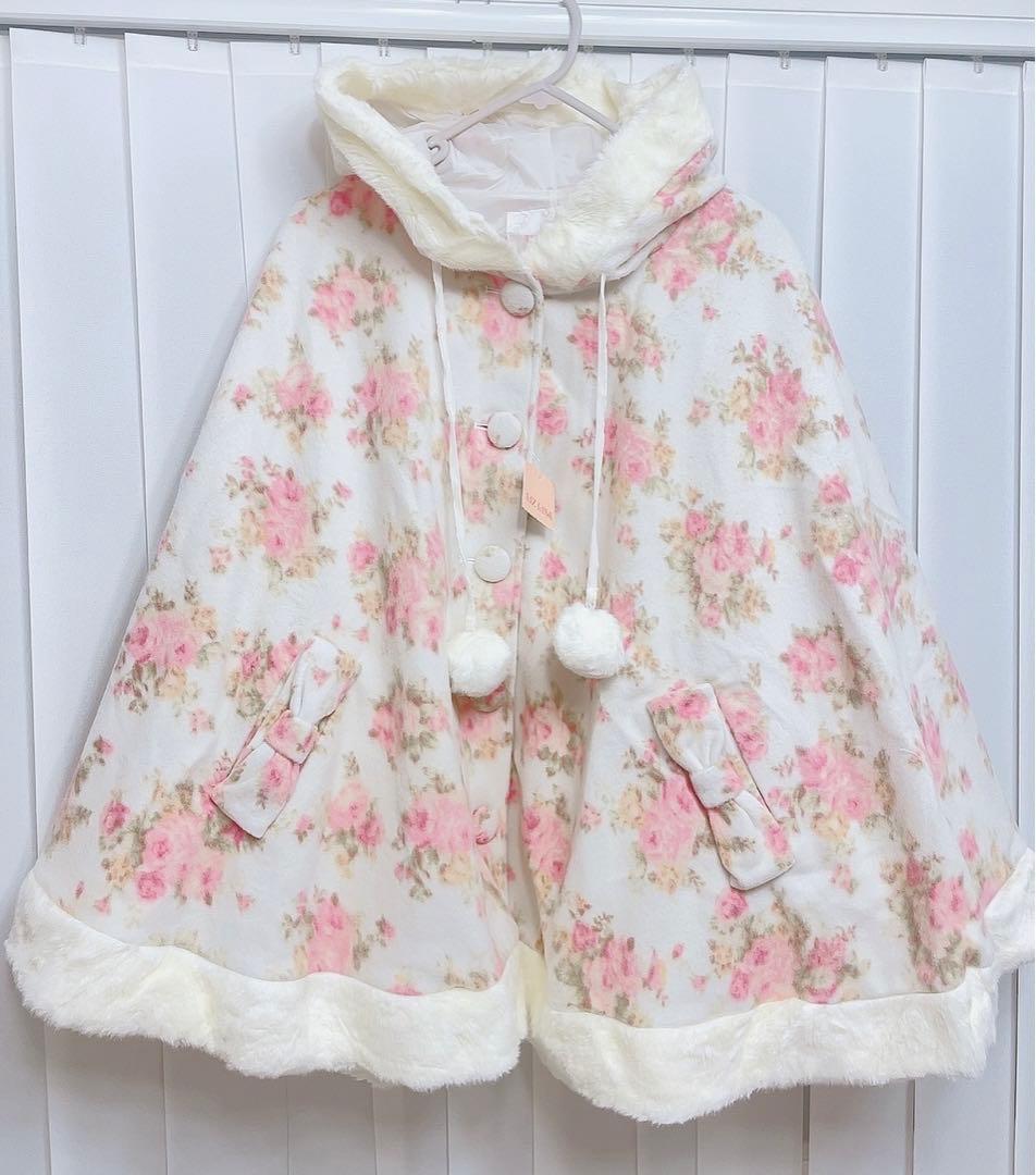 【大幅値下げ】新品タグ付き☆LIZ LISAリズリサ　花柄リボン　ポンチョコート