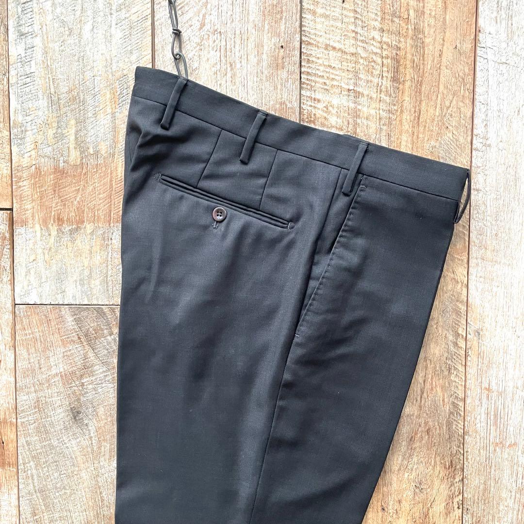 【美品】INCOTEX SUPER100'S ウール スラックス パンツ 48