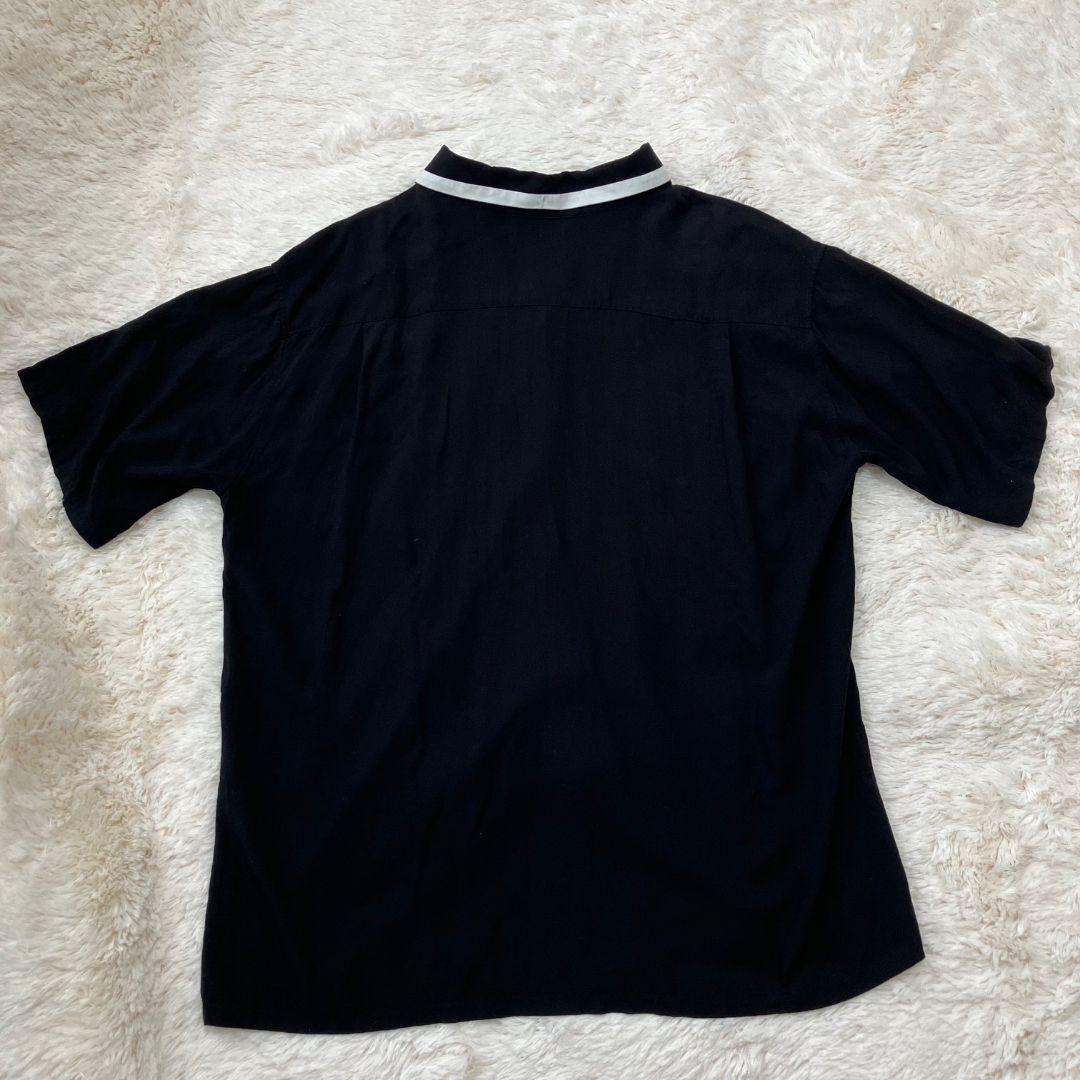 セリーヌ CELINE ブラック　ボーリングシャツ　38