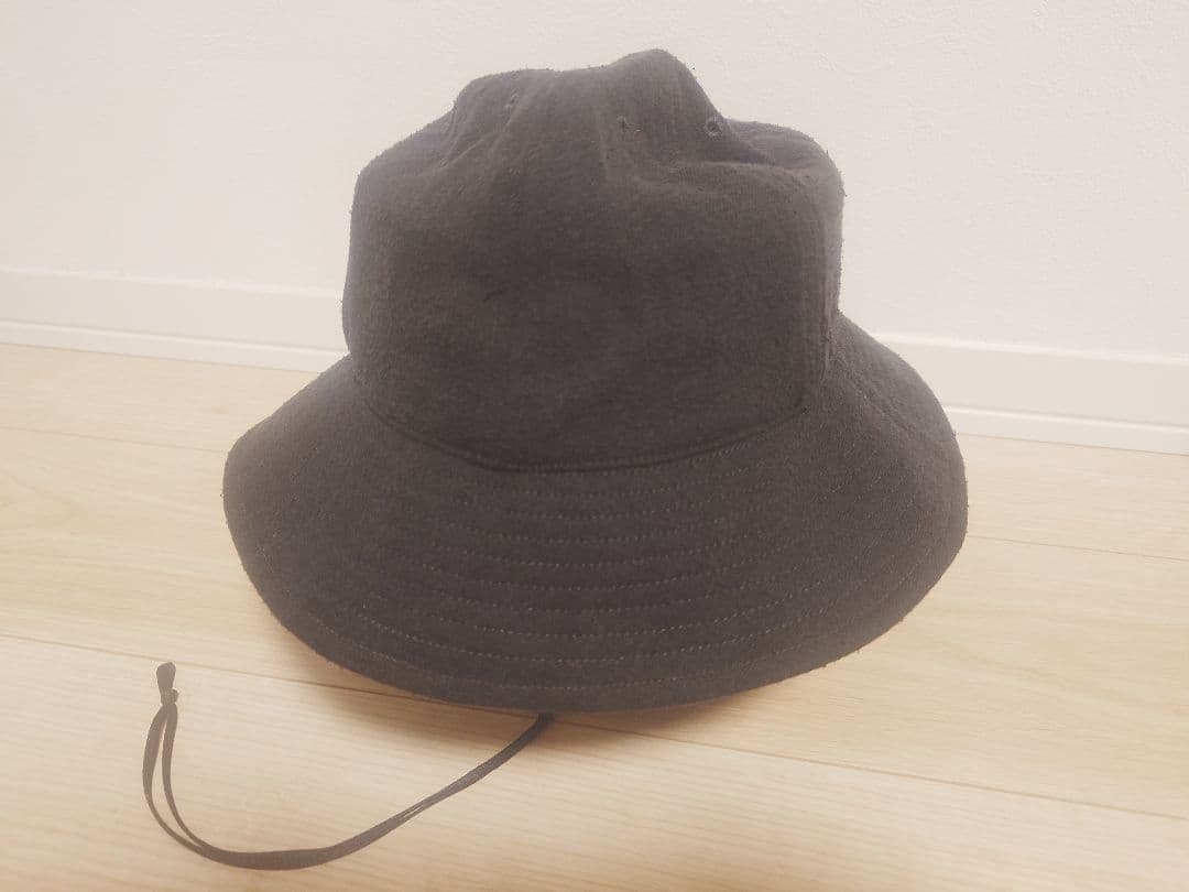 COMOLI 25SS シルクネップハット帽子B01-07002F ブラック新品