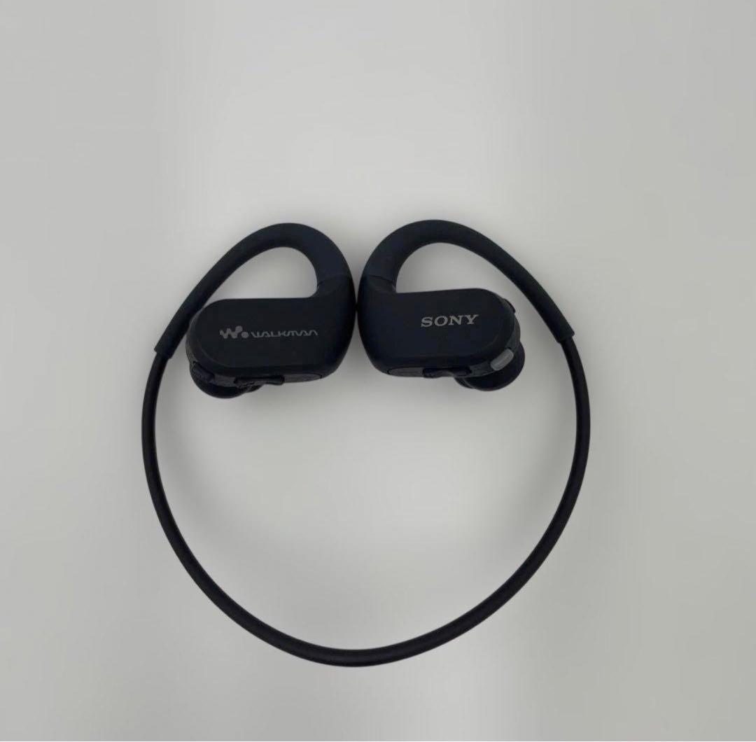 ソニー　ヘッドホン一体型ウォークマン ブラック NW-WS413 BM