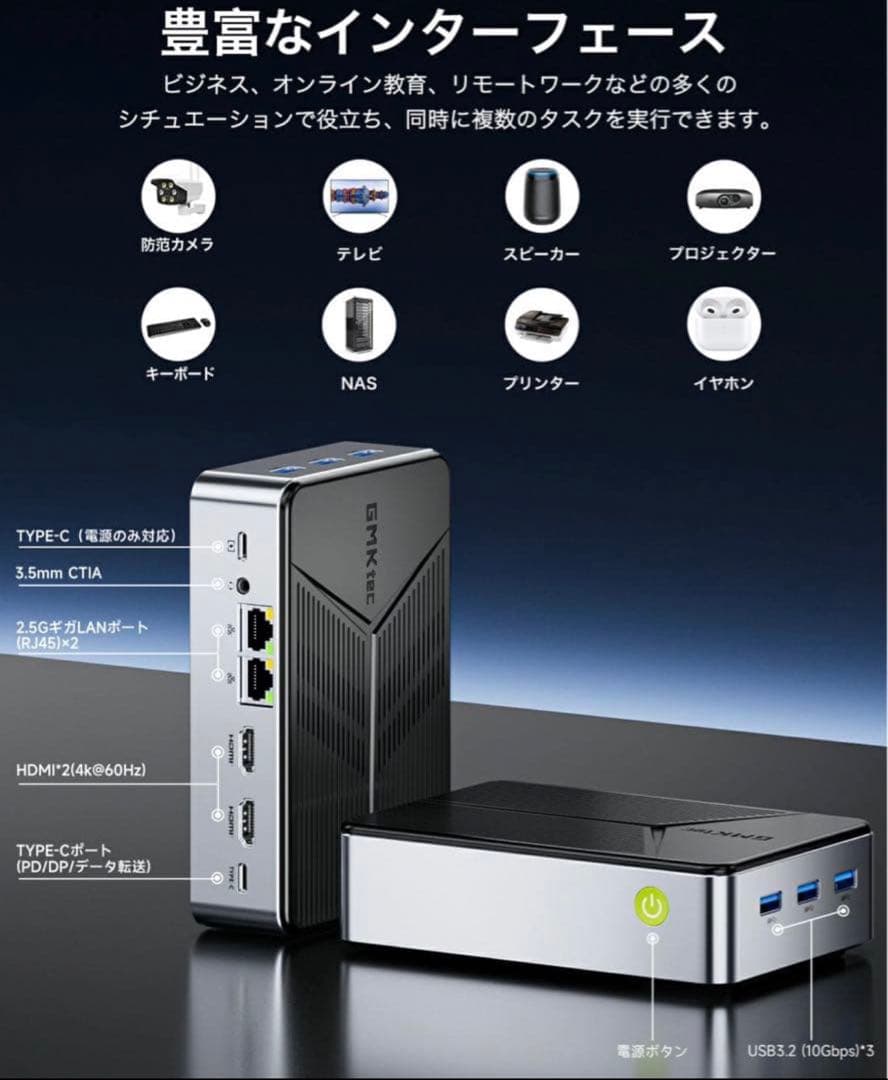 シュリンク付きGMKtec G9 ミニpc