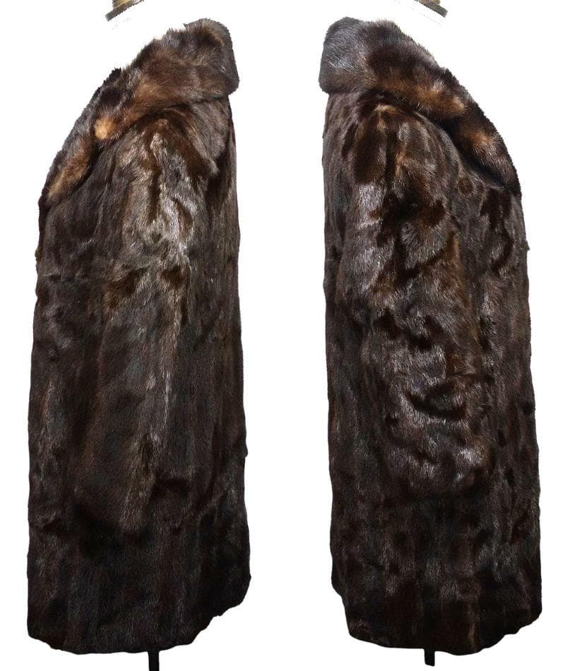 ROTINY　ロティニー　MINK　ミンク　毛皮 　ロングコート　ダークブラウン