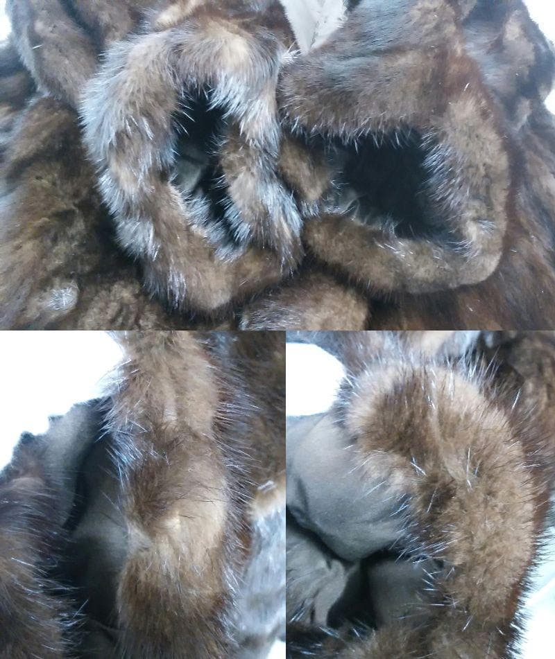 ROTINY　ロティニー　MINK　ミンク　毛皮 　ロングコート　ダークブラウン