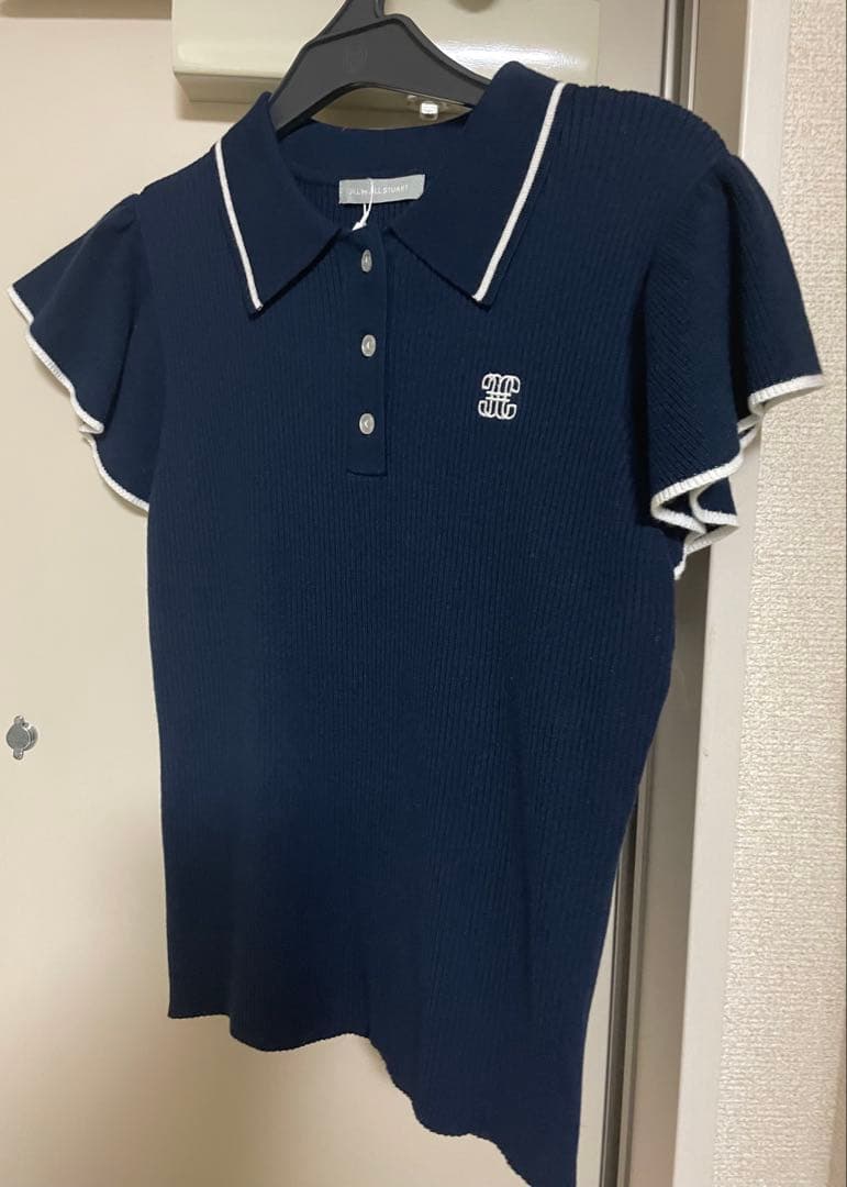 JILLbyJILLSTUARTジルバイジルスチュアート フリル袖ポロニット