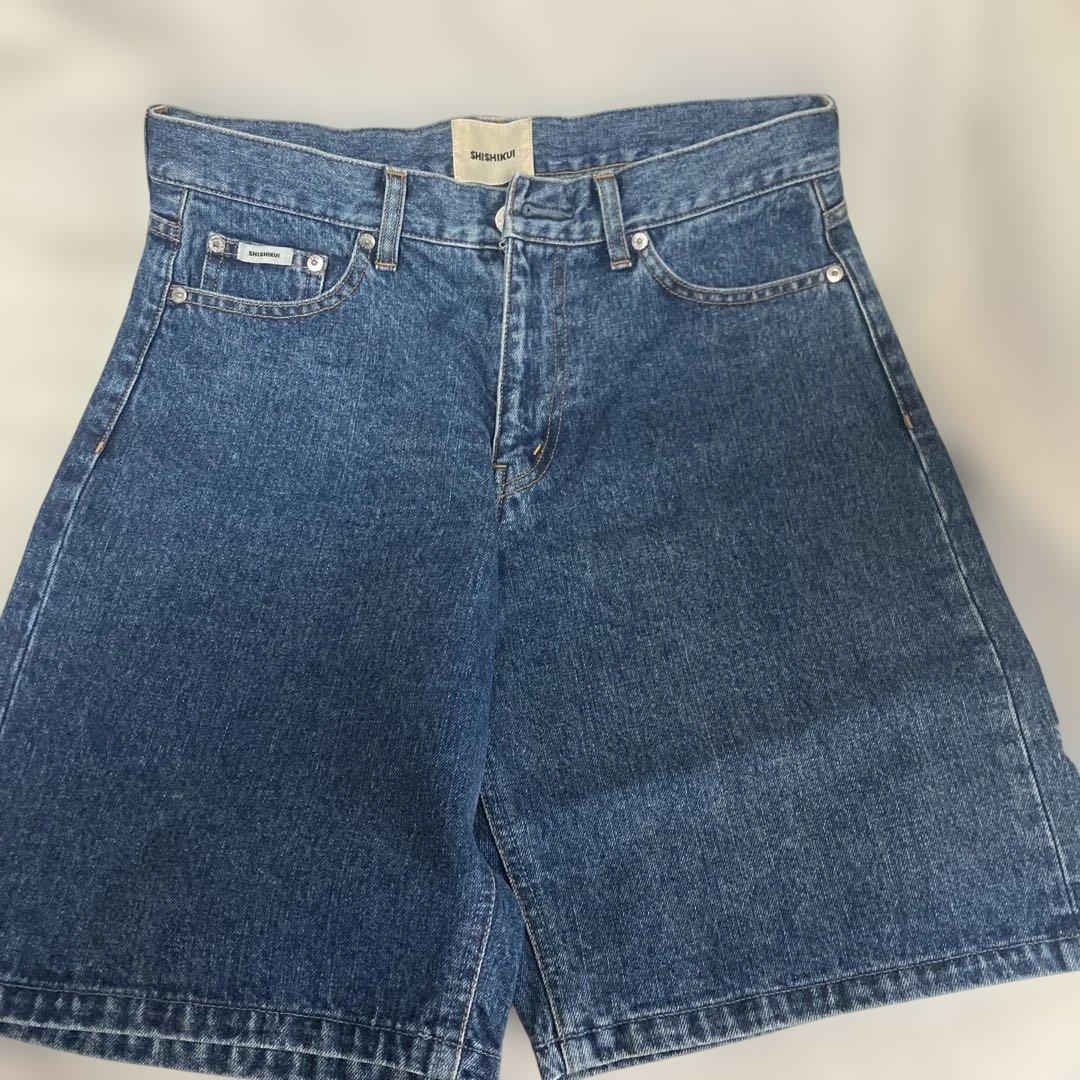 パンツ SHISHIKUI short jean INDIGO
