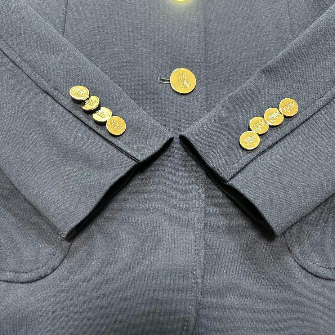 【新品・タグ付き】ローレンラルフローレン 紺ブレザー 銀ボタン ネイビー 2