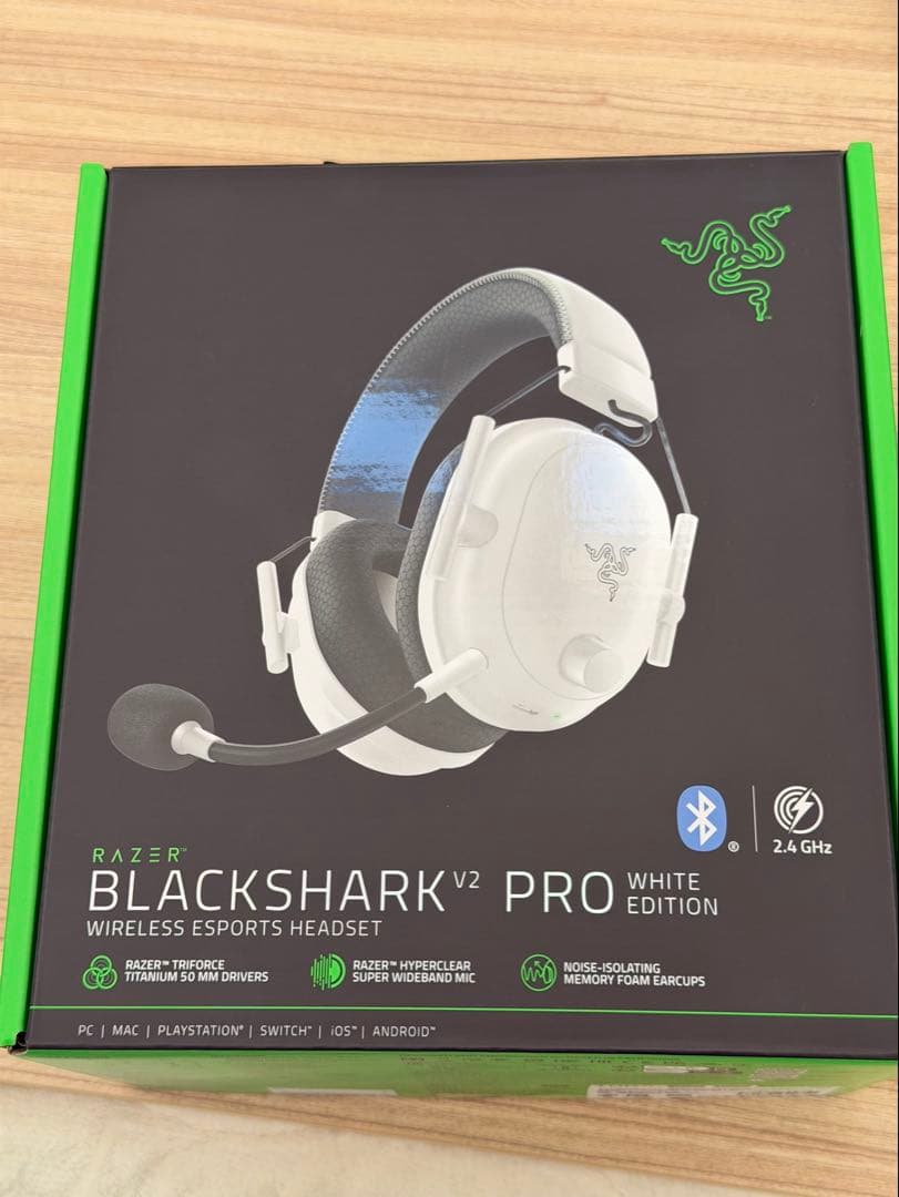 Razer BLACKSHARK V2 PRO アップグレードモデル　ホワイト