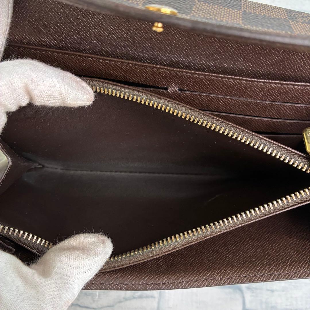 美品　45 ルイヴィトン ダミエ 長財布　二つ折り財布　ku4