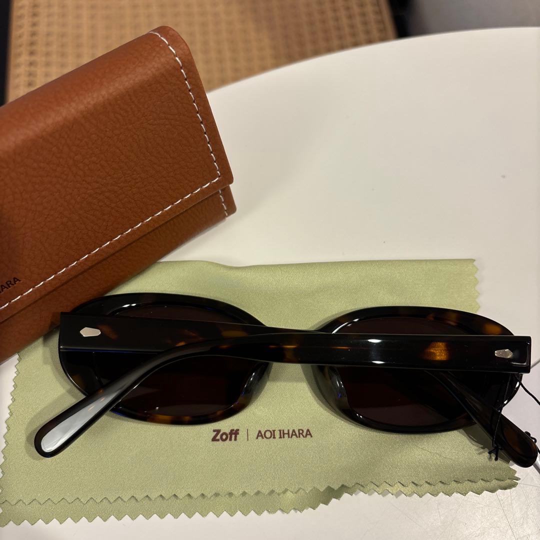 【新品】値下げ！Zoff aoi ihara サングラス オーバル ブラウン