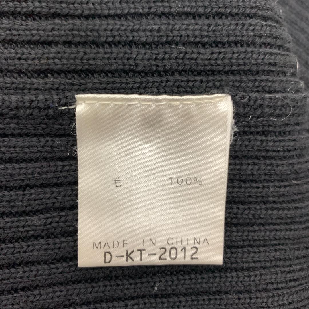 LA8813 カールラガーフェルド ニットワンピース 黒 ウール S-M程度