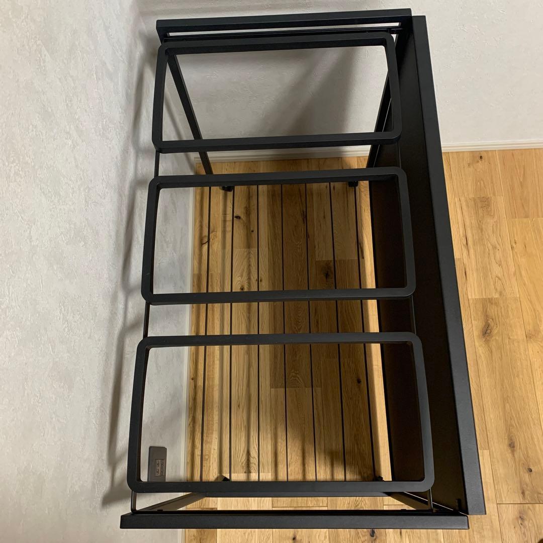 山崎実業タワー 目隠し 分別 ダストワゴン 45L 3分別 ブラック