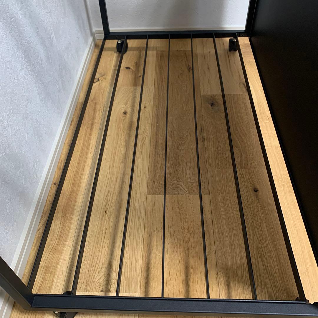 山崎実業タワー 目隠し 分別 ダストワゴン 45L 3分別 ブラック