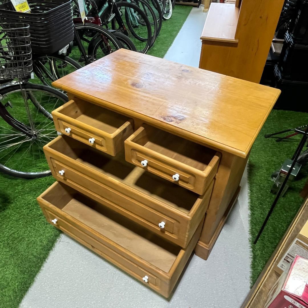 アントステラ パイン材 4ドロワーバチェラーズチェスト 3段チェスト 焼き印あり