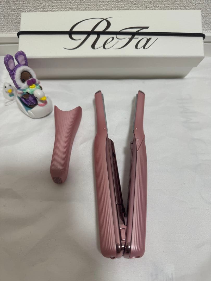 【美品】ReFa ストレートヘアアイロン ピンク フィンガーアイロン