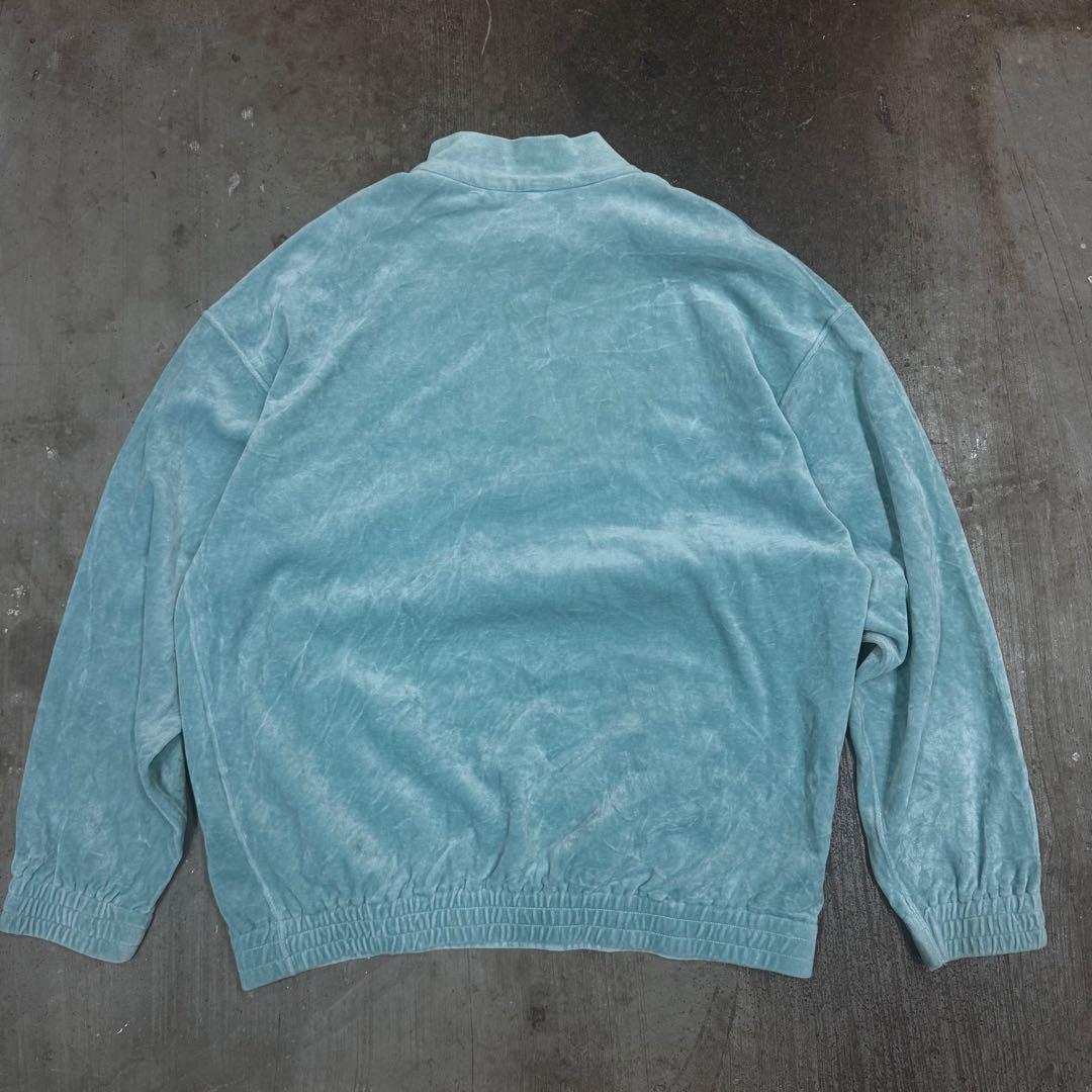 トップス ORGANIC COTTON VELOUR HALF ZIP BLOUSON