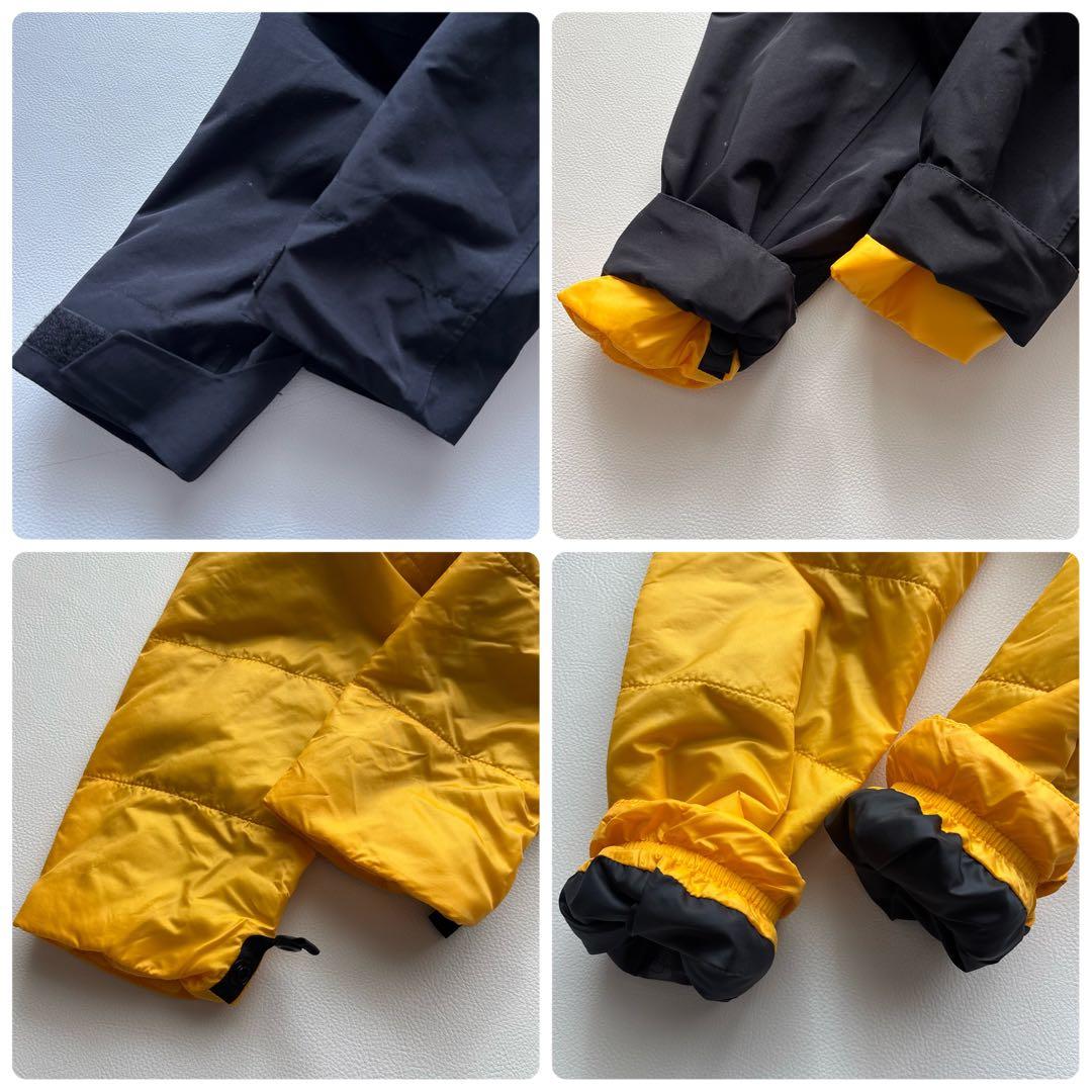 02140-4 ノースフェイス　スノボウェア　ダウンジャケット　イエロー