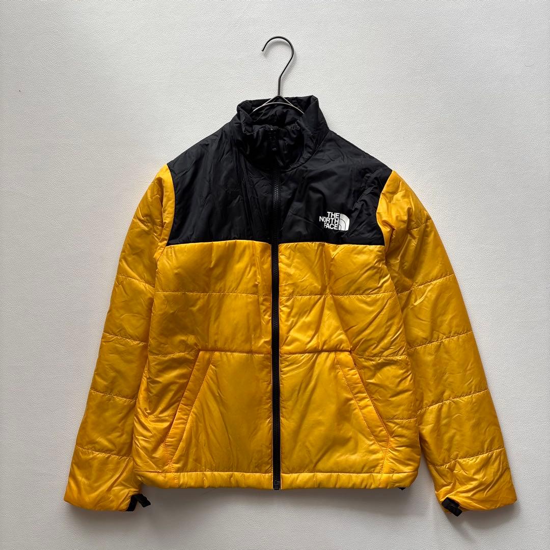 02140-4 ノースフェイス　スノボウェア　ダウンジャケット　イエロー