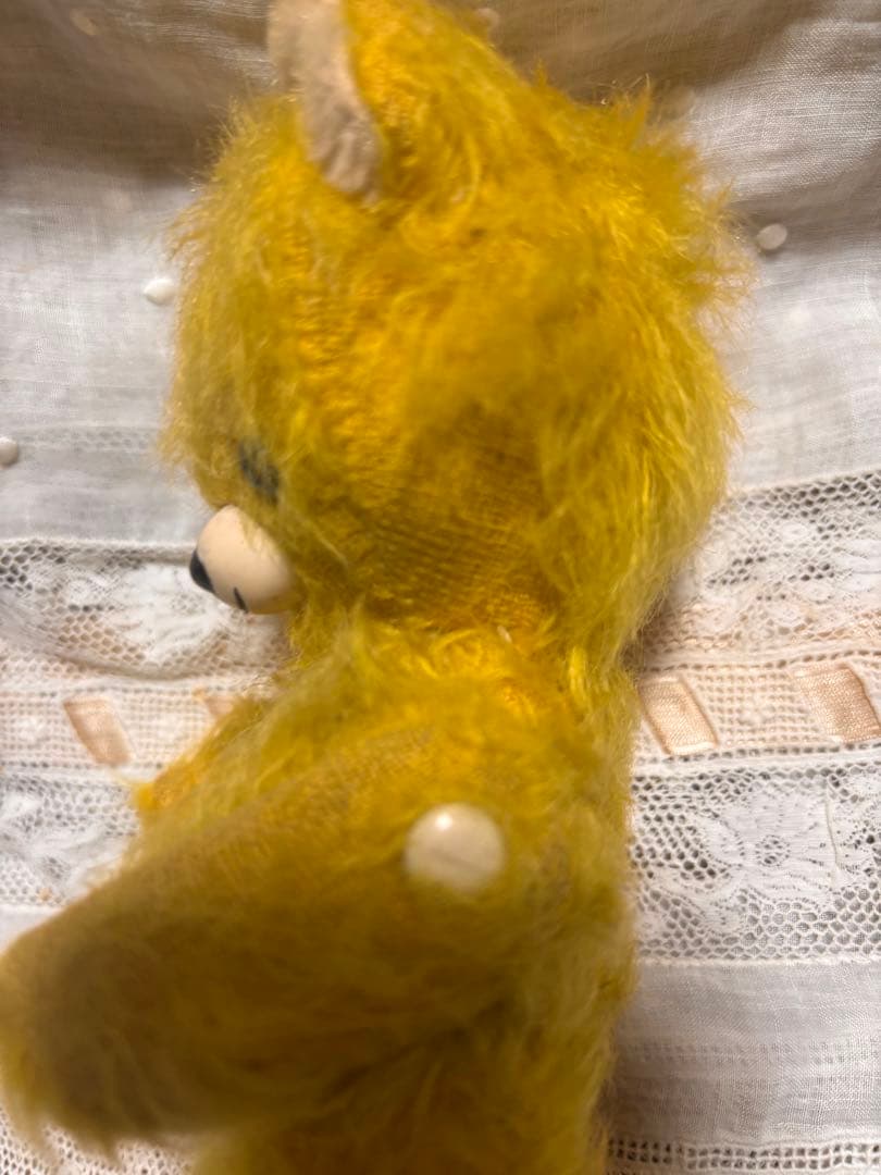 DDRベア　黄色ちゃん　アンティークベア　ヴィンテージベア　ベルリンベア