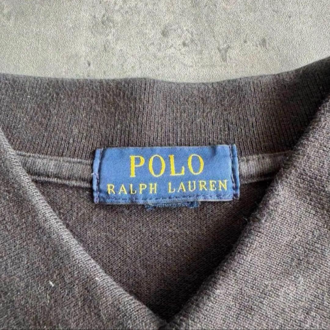 90s ラルフローレン　ポロシャツ ビッグポニー y2k SWAG 短丈