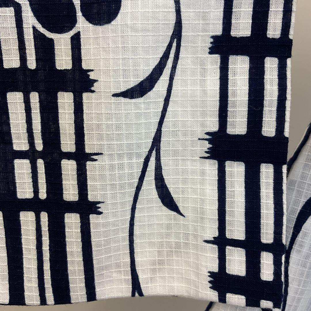 美品　未使用　綿紅梅　注染　浴衣