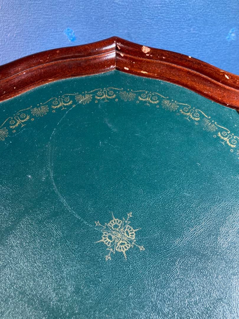 G サイドテーブル　コーヒーテーブル　アンティーク調　ヨーロピアン風　花台　緑