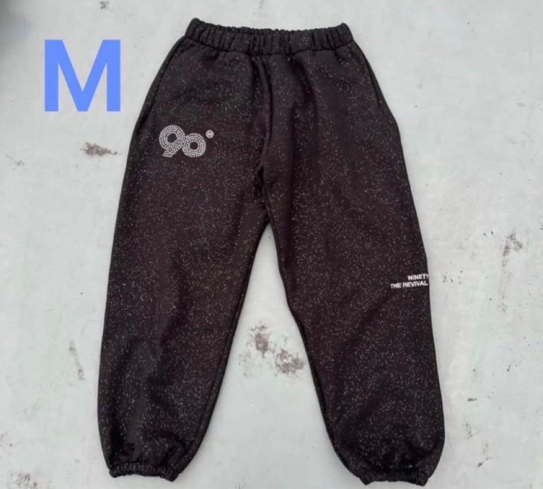 パンツ 9090 Logo Glitter Light Sweat Pants Girl