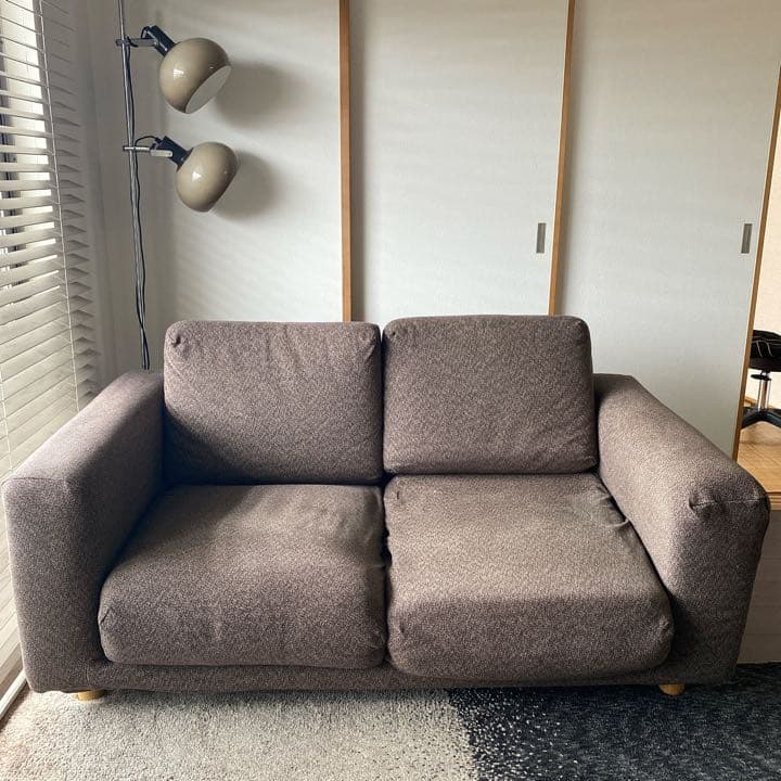 【定価7万円】無印良品 ソファ 2シーター ポケットコイル カバー付き