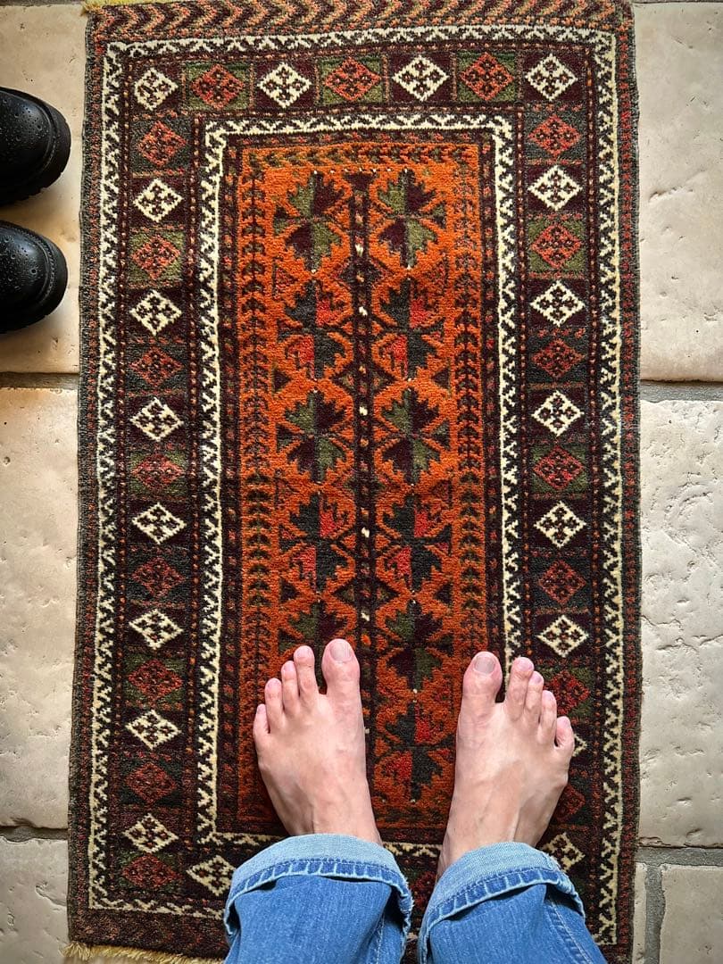 トライバルラグ　ヴィンテージラグ　バルーチ族　シスターン　ザボール　プリミティブ