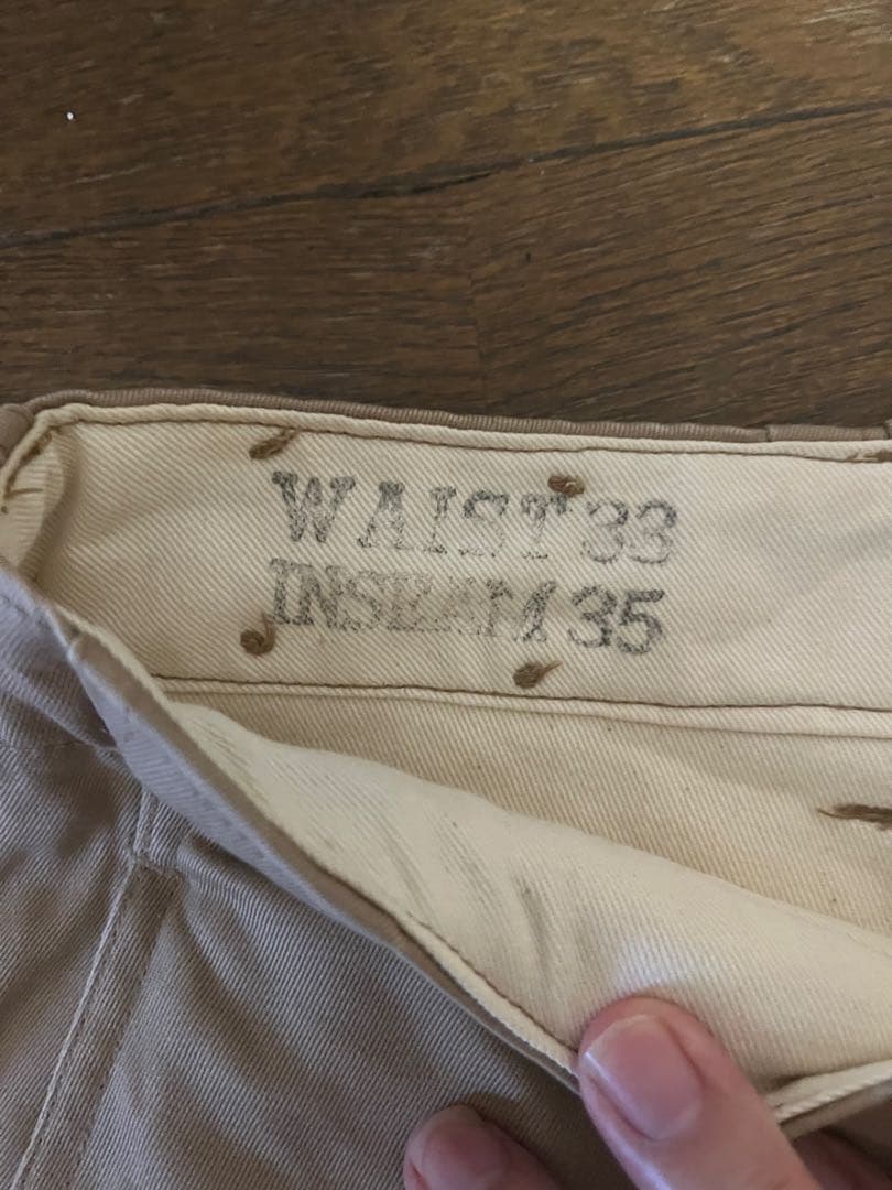 US ARMY ベージュ チノパン