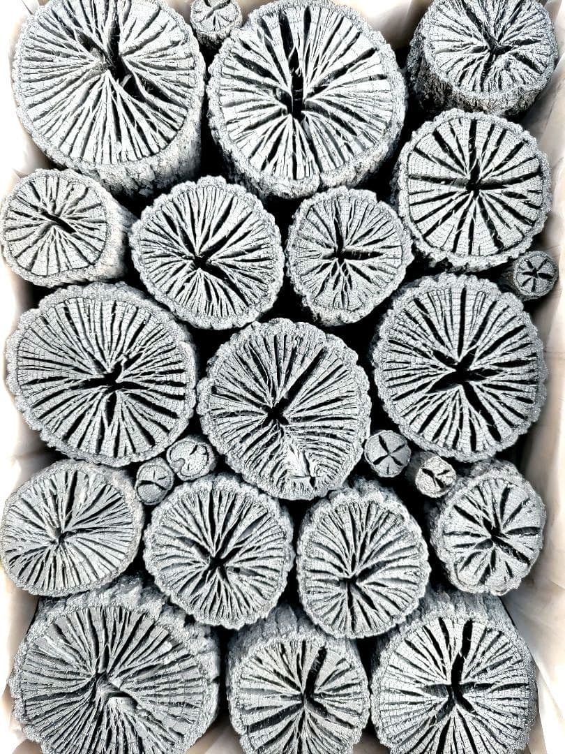 たーちん③【 伊予の切炭 】太め菊炭特選×2箱