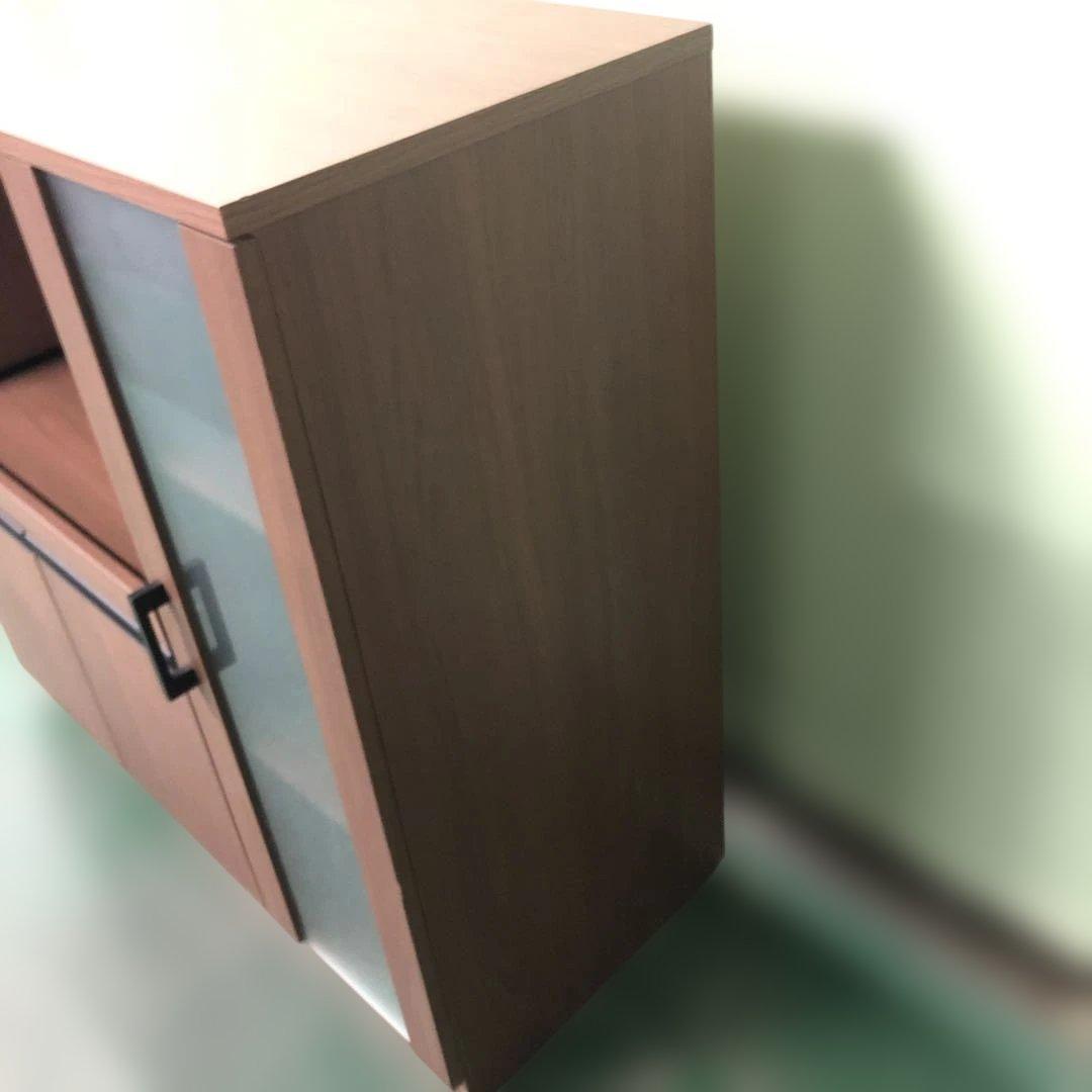 ニトリ レンジ台 フォルムN RE9090G 食器棚 ブラウン