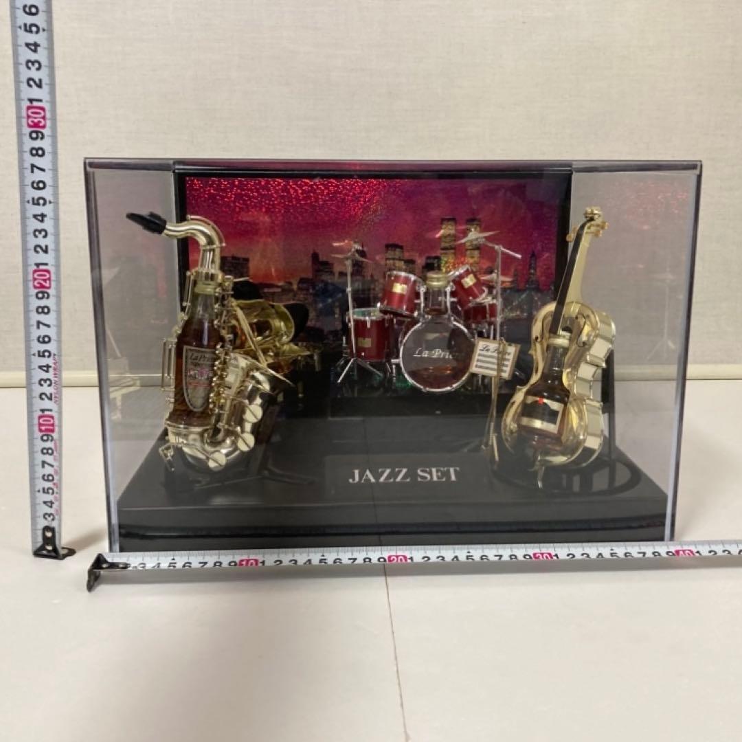 ジャズセット ミニボトル バンド 楽器 音楽 置物 オブジェ ケース レトロ
