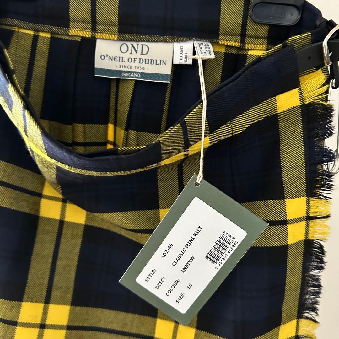 ※再値下げ 新品 【O'NEIL OF DUBLIN】ウールキルトスカート