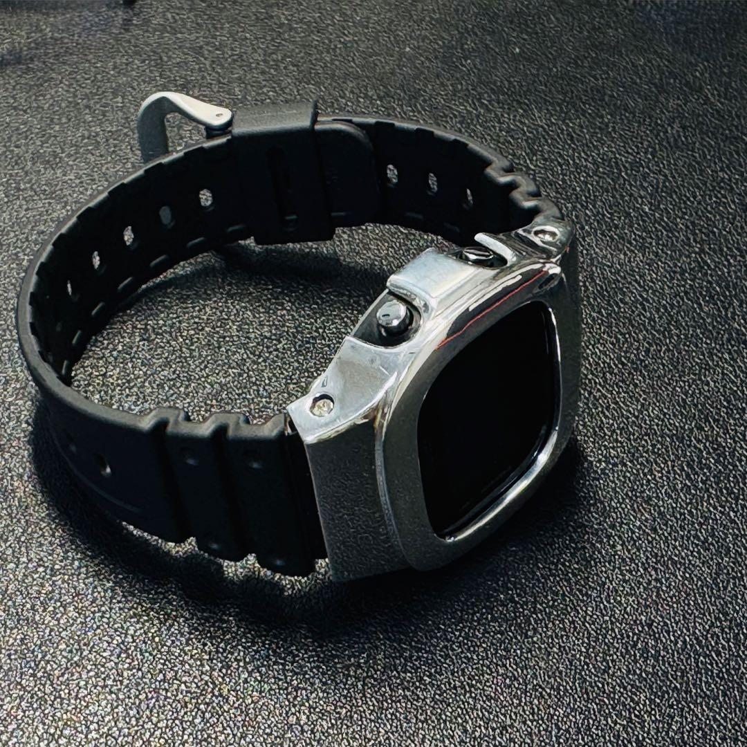 CASIO G-SHOCK DW-5600シルバー925 ベゼル　damue