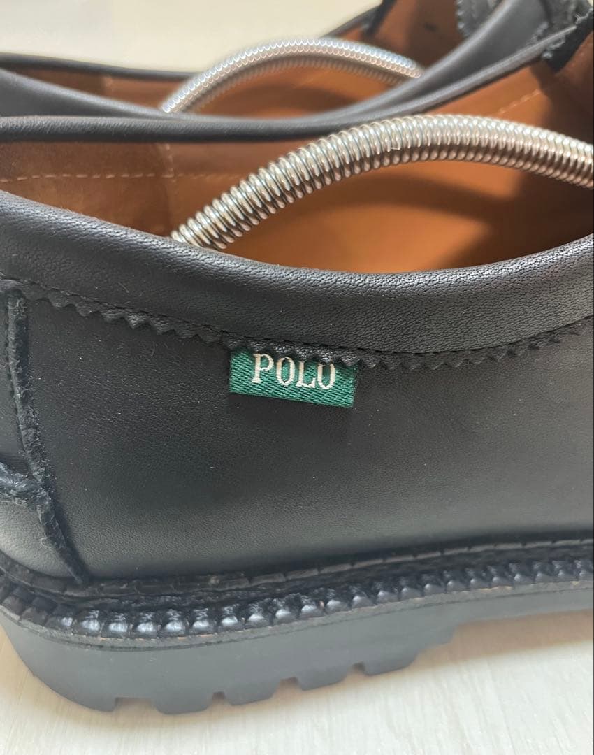 ポロラルフローレン レザー モックトゥ 革靴 ブーツ