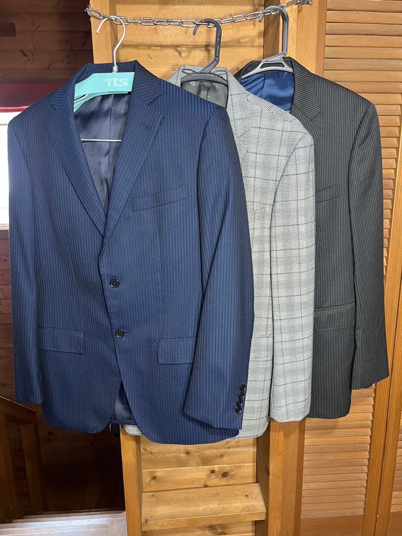 ピ*ー様 総額約8万円相当 オーダースーツ3着 高身長180cm前後 裾出し可