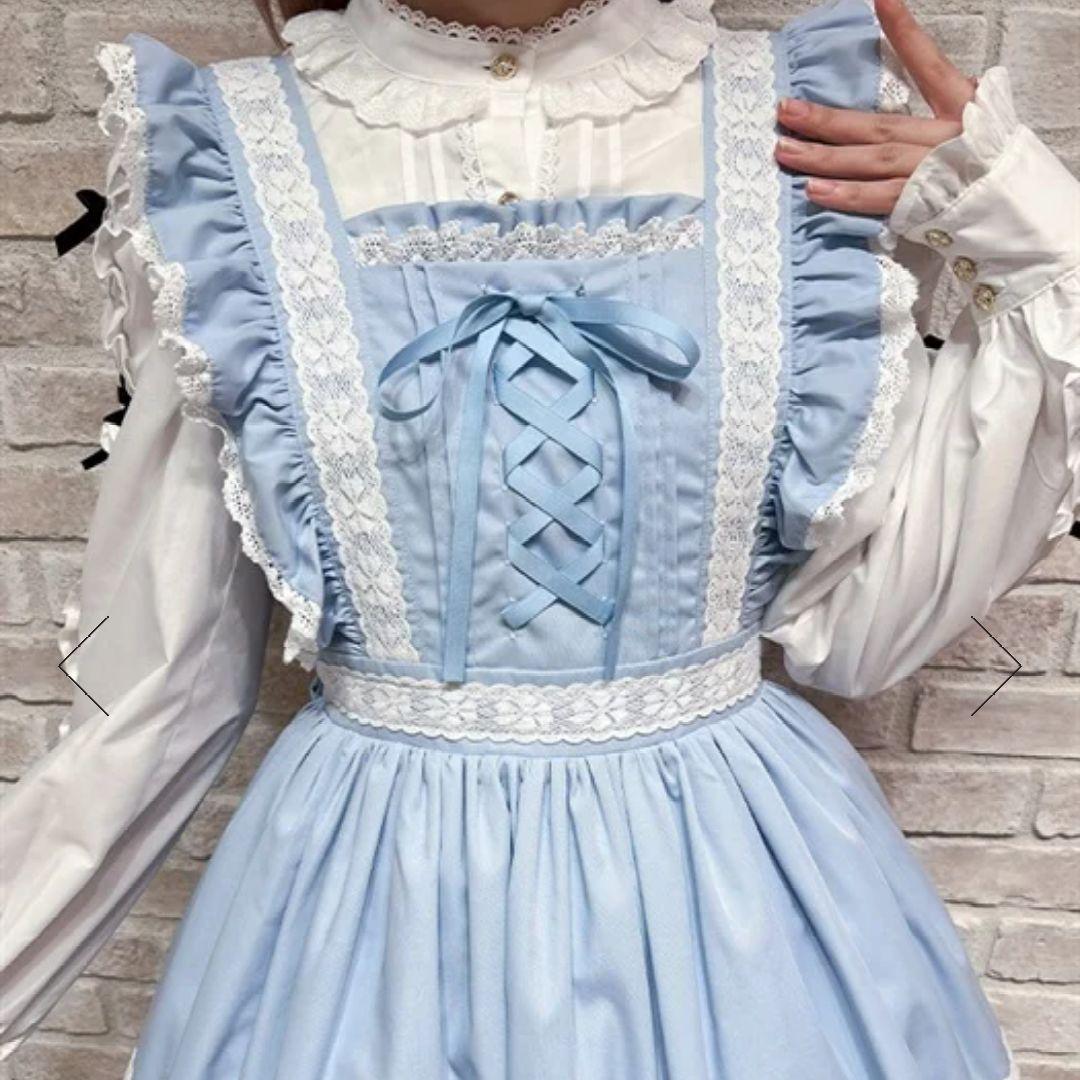 Chalmiere ハッピーフリルジャンパースカート＆ヘアクリップセット