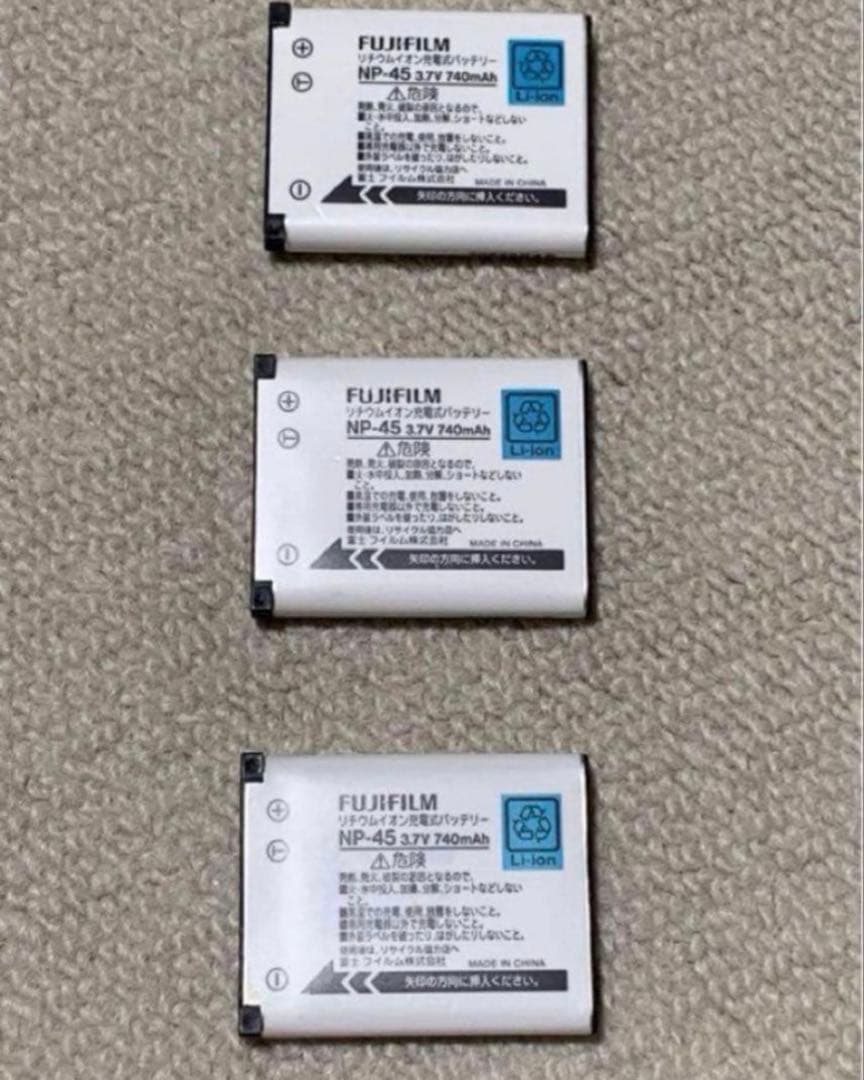 超特価FUJIFILM 純正NP-45 バッテリー新品3個セット