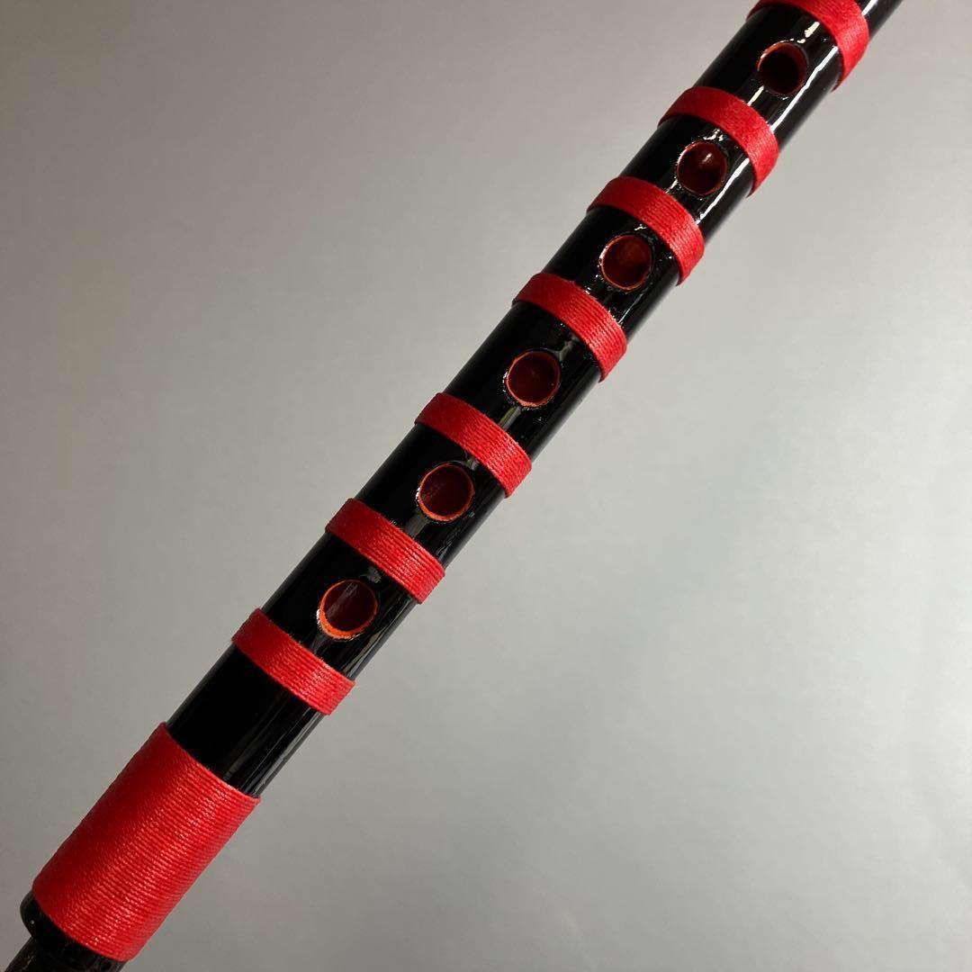 神楽笛（古典調篠笛、囃子笛）　 MRK- 83　石見地方　和楽器　竹笛 　総巻