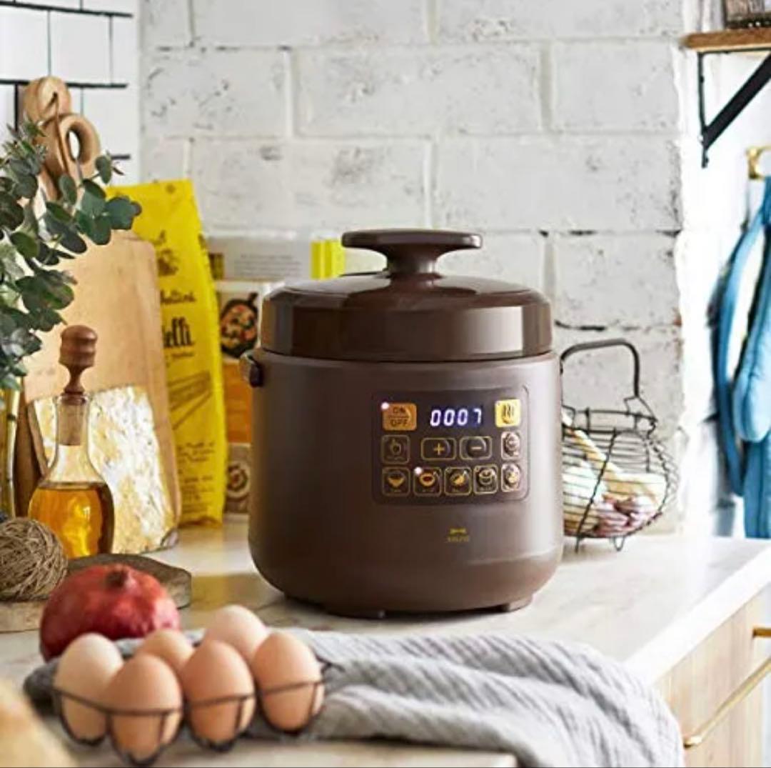 【新品未使用】BRUNO マルチ圧力鍋 ブラウン