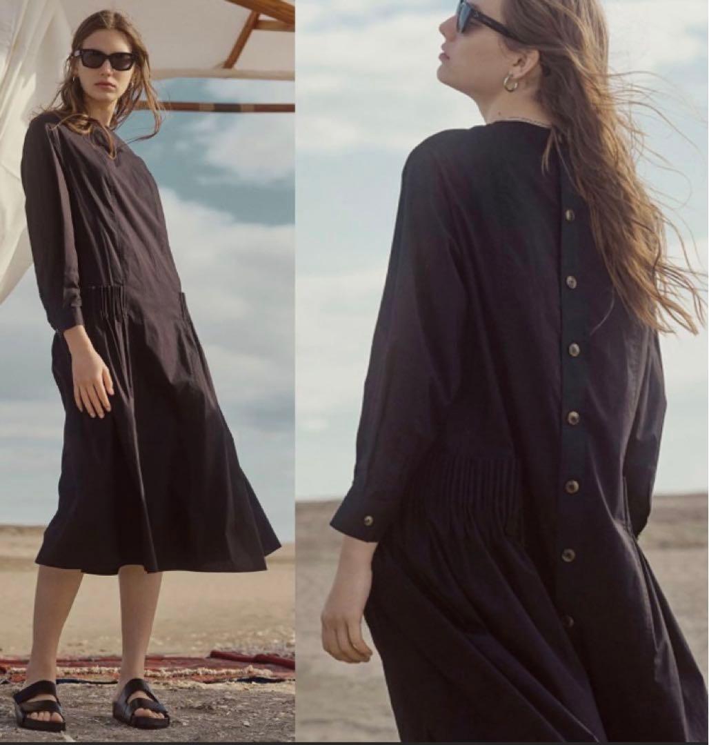 セオリーリュクス2023ロングワンピースHatch Sigrid 黒