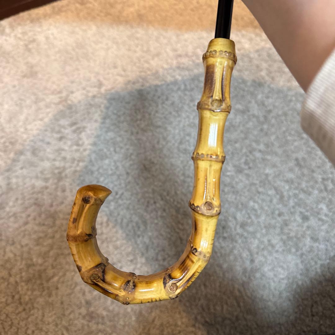 サンバリア100 日傘 ストライプ Mサイズ 長傘 白黒 モノトーン